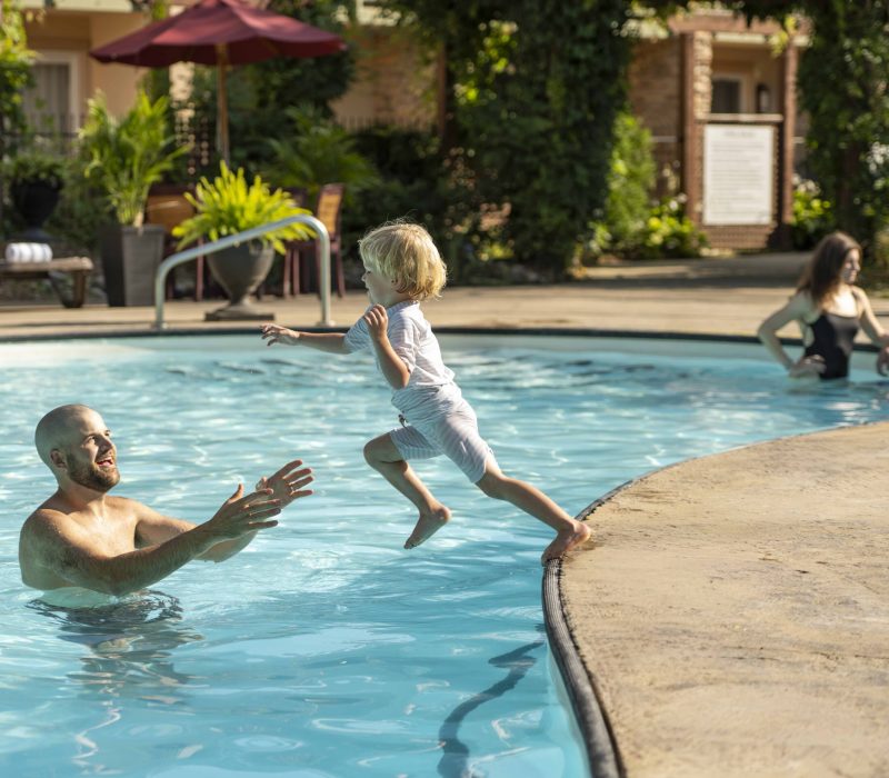 outdoor pool family fun