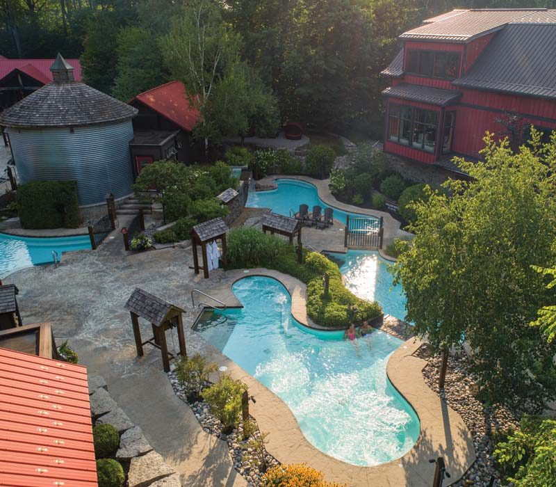 Scandinave Spa Blue Mountain thermal experience included in a corporate retreat near Collingwood at Georgian Bay Hotel